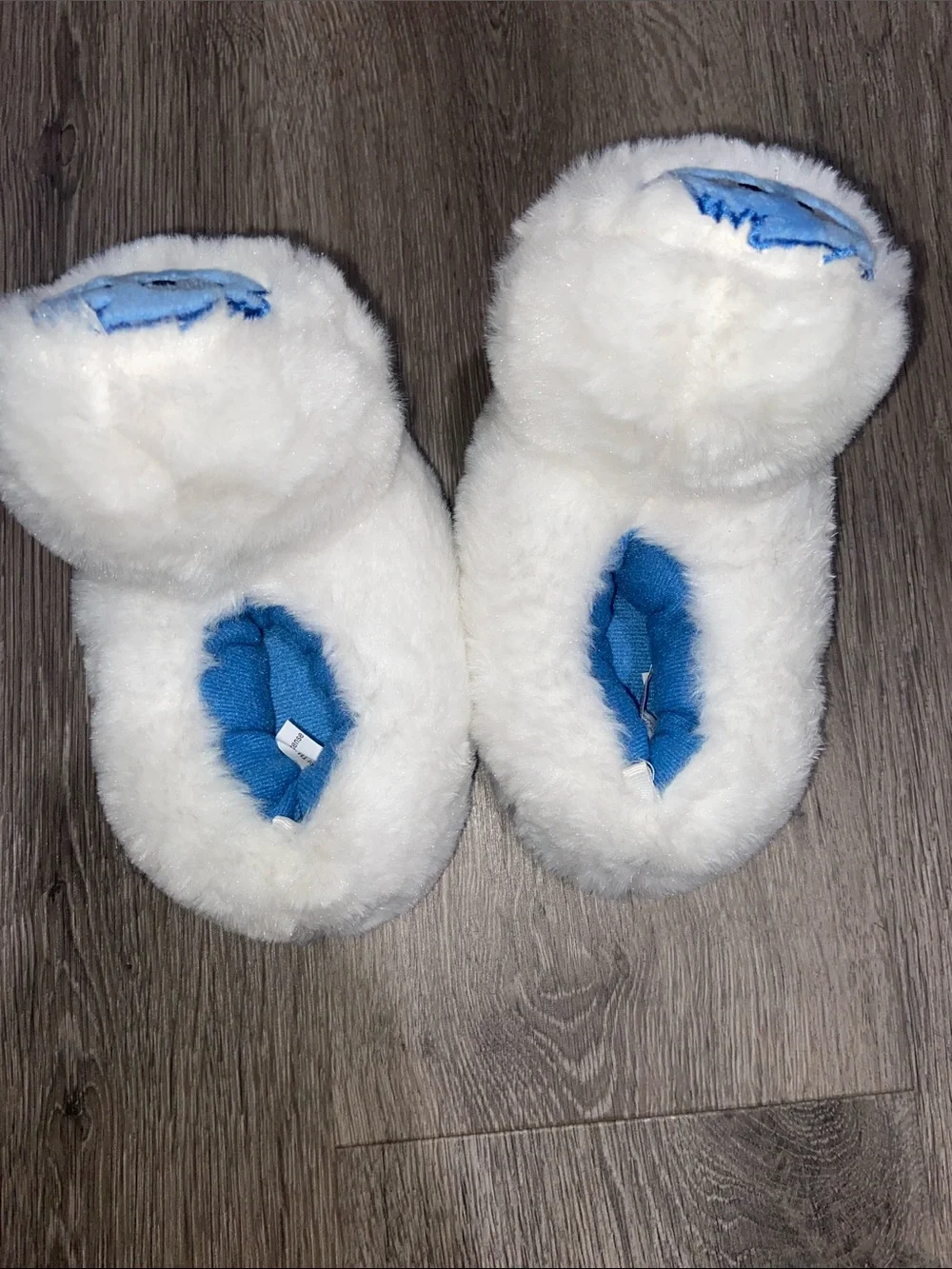 Kids Yeti Abominable Snowman Plush Slippers Toddler Kids Size 5-6 Soft Cozy